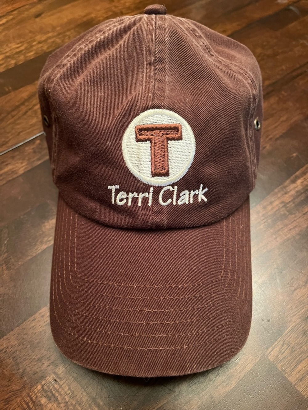 Terri Clark Embroidered Baseball Cap - Brown